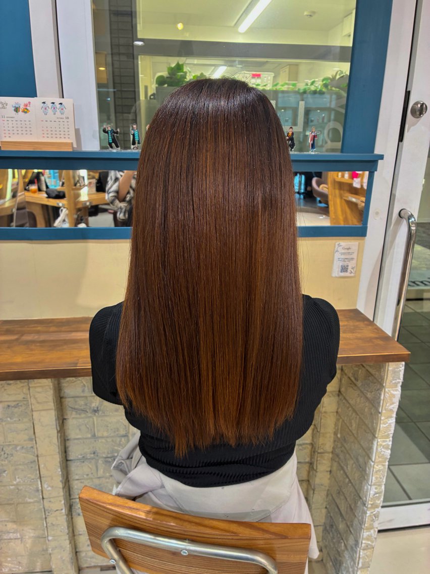 ロング カラー ヘアカラー トリートメント LUCK海老名🌻 ゆうかのヘアスタイル