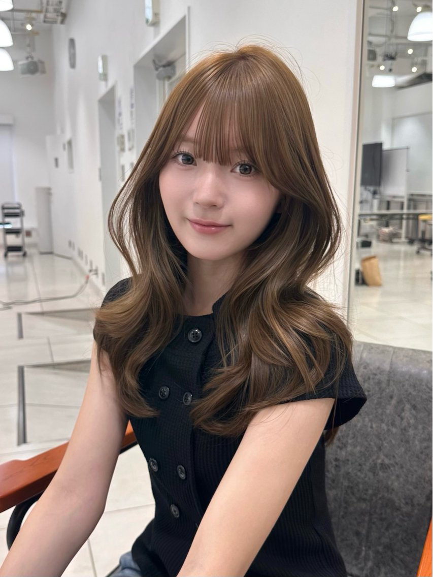 ロング カラー ヘアカラー ヘアセット 上品モテヘア🩶 karen🩶のヘアスタイル