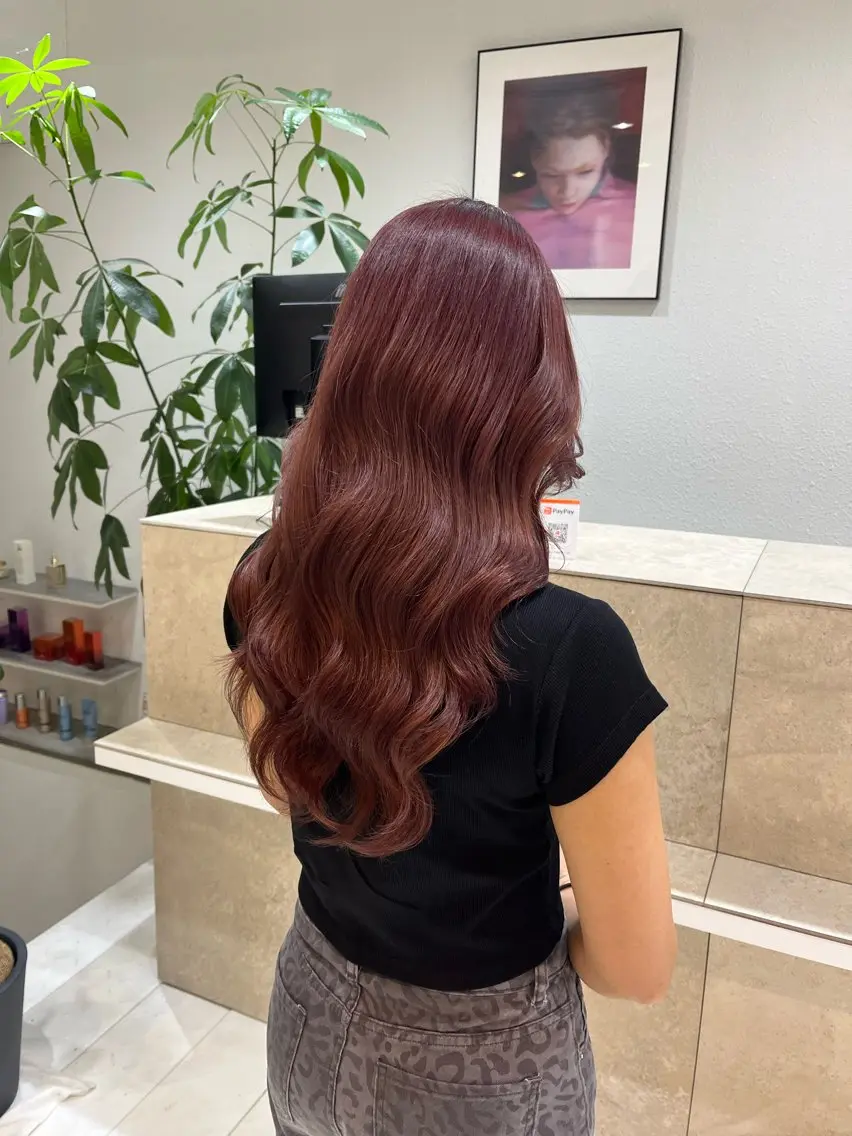 ロング ヘアカラー 🫧透明感カラー🫧 大橋美優のヘアスタイル