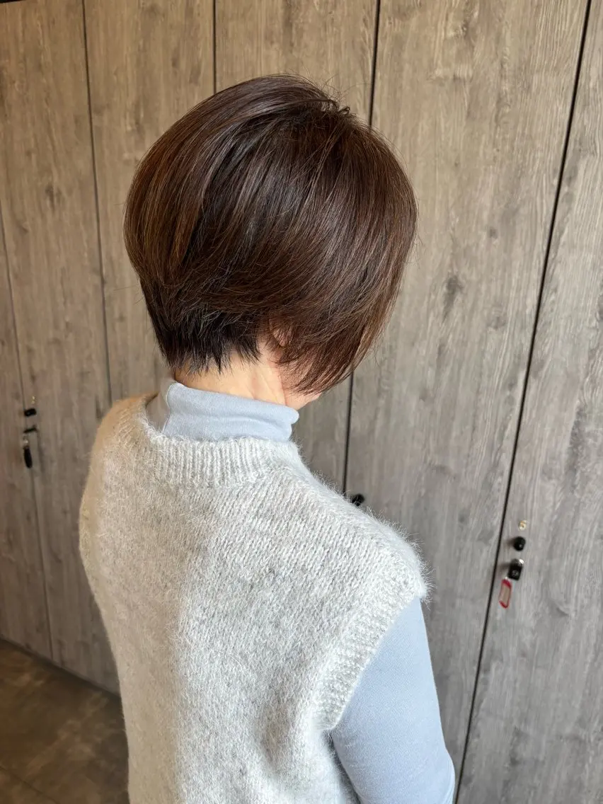 ショート キタダ ハルカのヘアスタイル