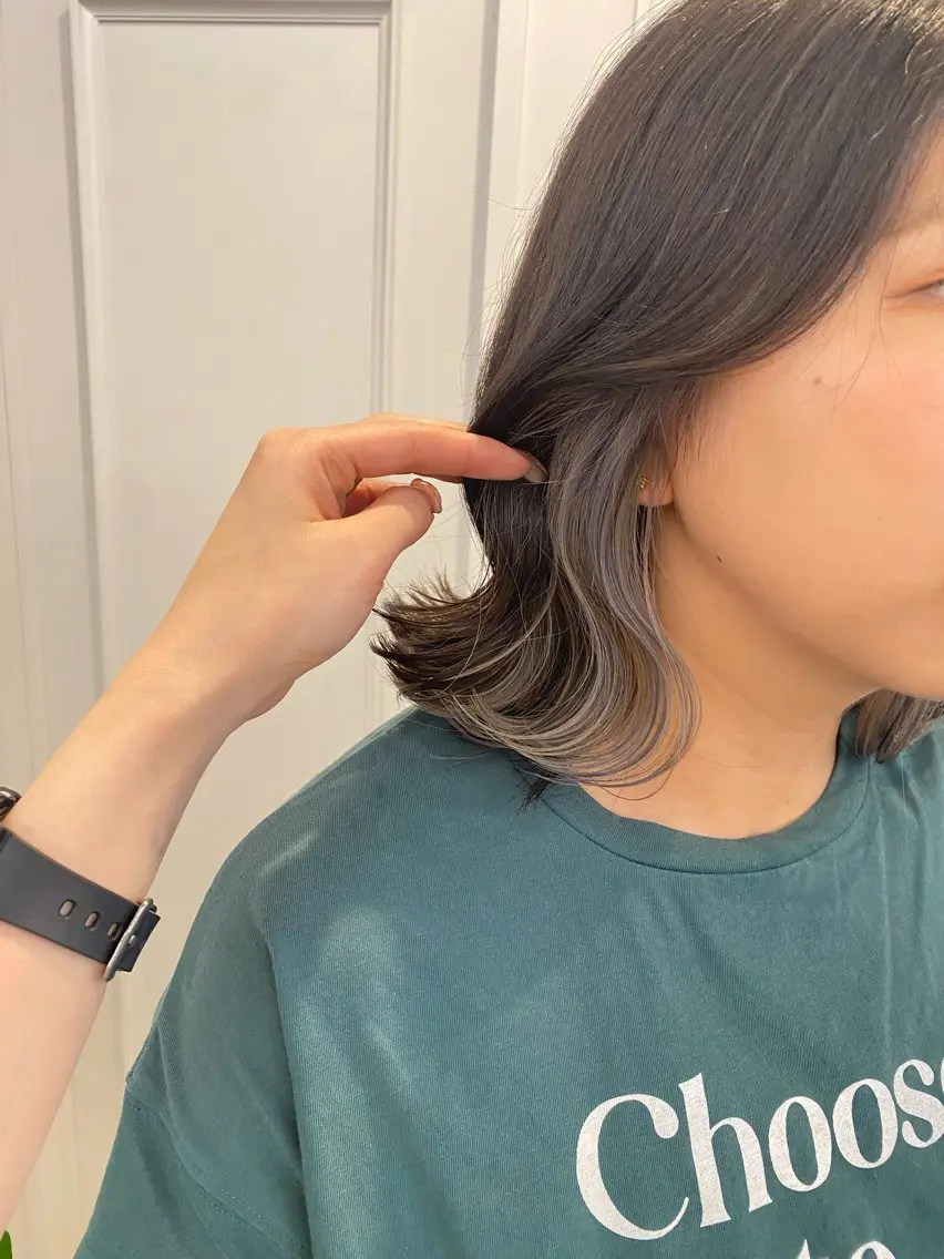 ミディアム カット ヘアカラー トリートメント HARUKA🍒 toccaのヘアスタイル