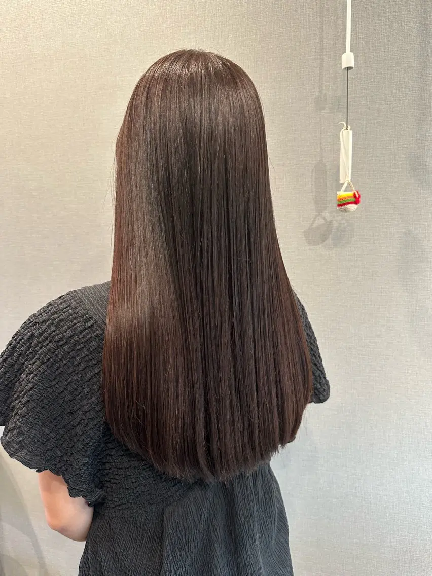 ロング パーマ カット 縮毛矯正 K Harukaのヘアスタイル