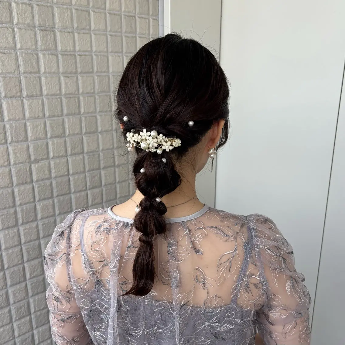 ヘアアレンジ ヘアセット 銀座：似合わせカラー オリーブ🫒アレンジのヘアスタイル