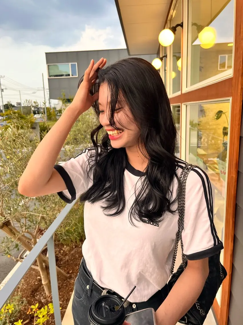 ロング カラー 吉水 果穂のヘアスタイル