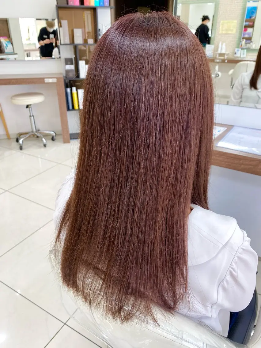 【🏰🗽外国人風ダメージレスカラー🗽🏰】✂︎デザインカット & イルミナカラー💫トリートメント付き✨の写真