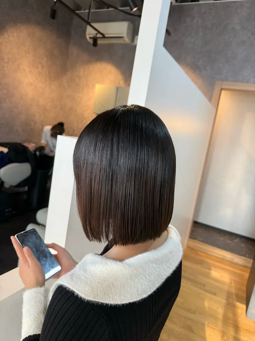 ショート カット 縮毛矯正 トリートメント 似合わせカット/ボブ ナチュラルメンズヘアのヘアスタイル