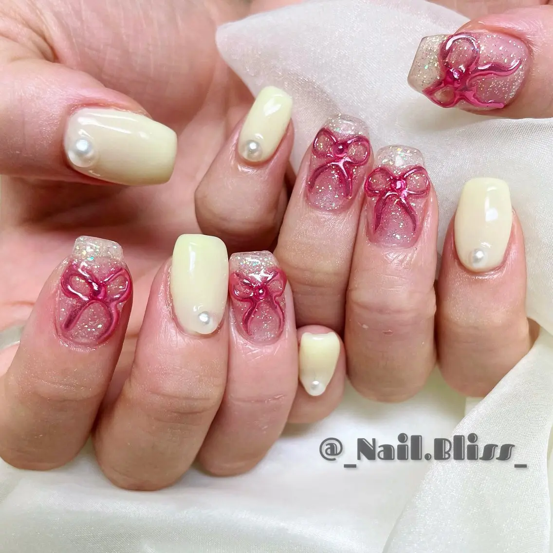 ネイル 持ち込み ハンドネイル NAIL BLISSのネイルデザイン