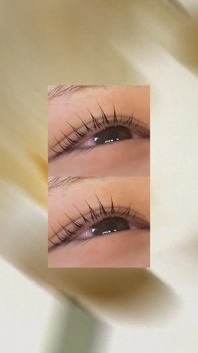 マツエク・マツパ パリジェンヌラッシュリフト 一重×まつ毛パーマ ena_ hiyoriのマツエク・マツパデザイン