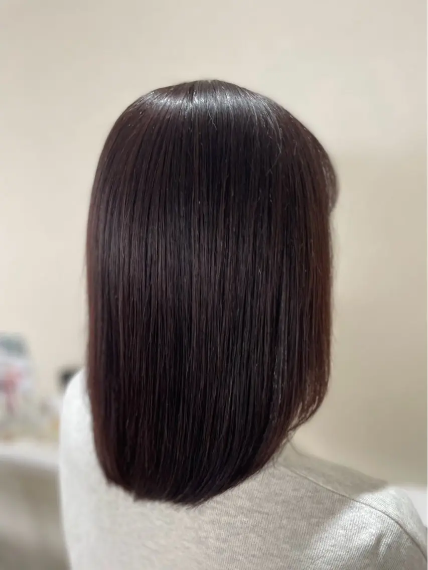 ミディアム カット ヘアカラー トリートメント Re room. erikaのヘアスタイル