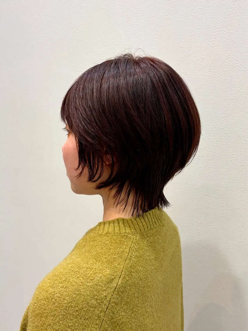 ショート カラー ヘアカラー 征矢 真緒のヘアスタイル