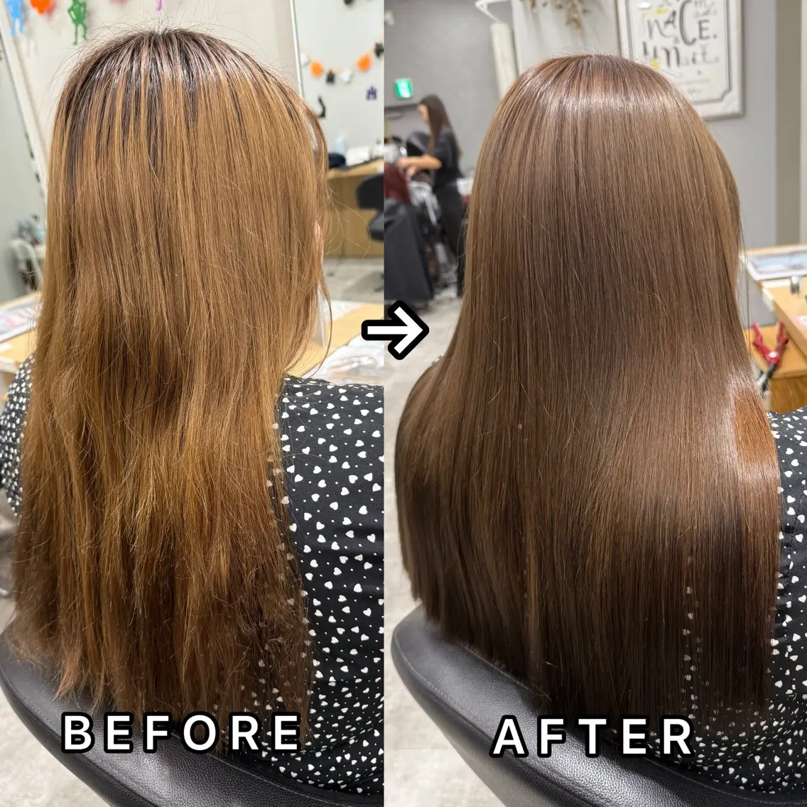 ロング カラー ブリーチ 髪質改善 ヘアカラー トリートメント 巻ける髪質改善🫧ハ イライト/永田汰伊智のヘアスタイル