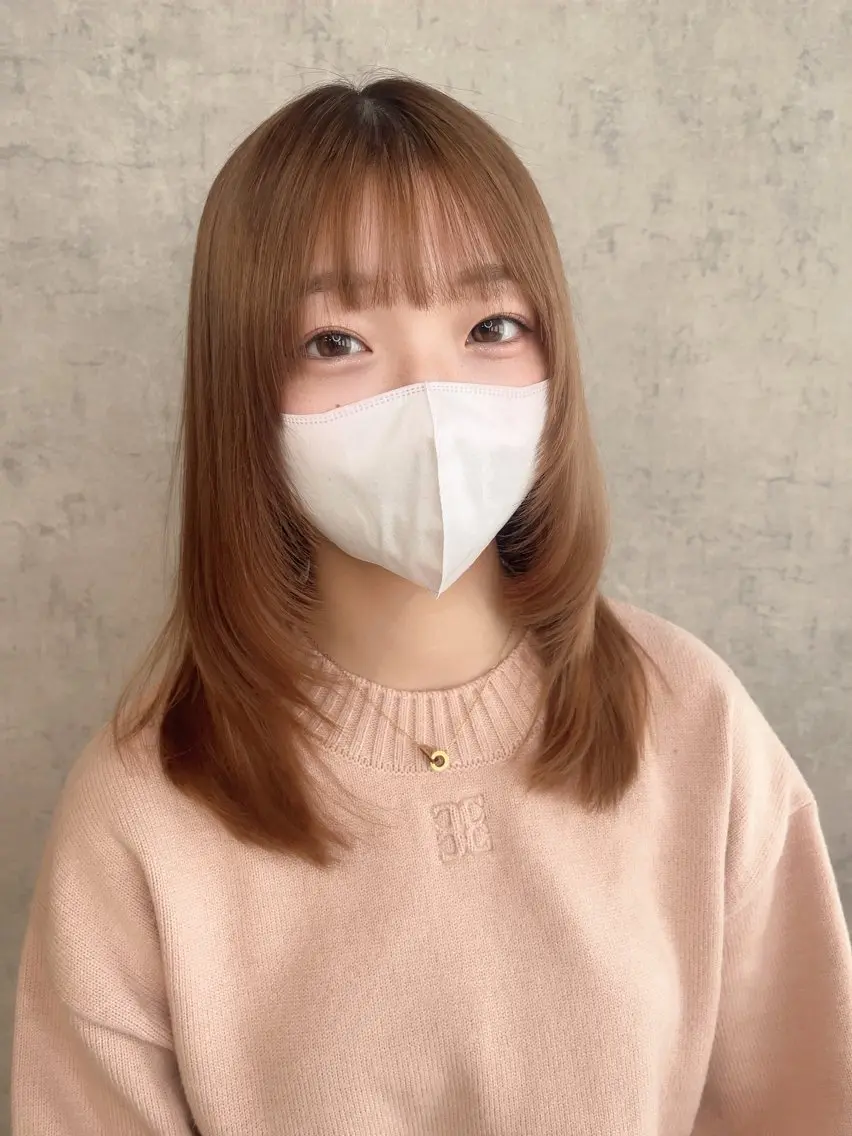 ミディアム KAEDE🎀 縮毛矯正&パーマ特化のヘアスタイル