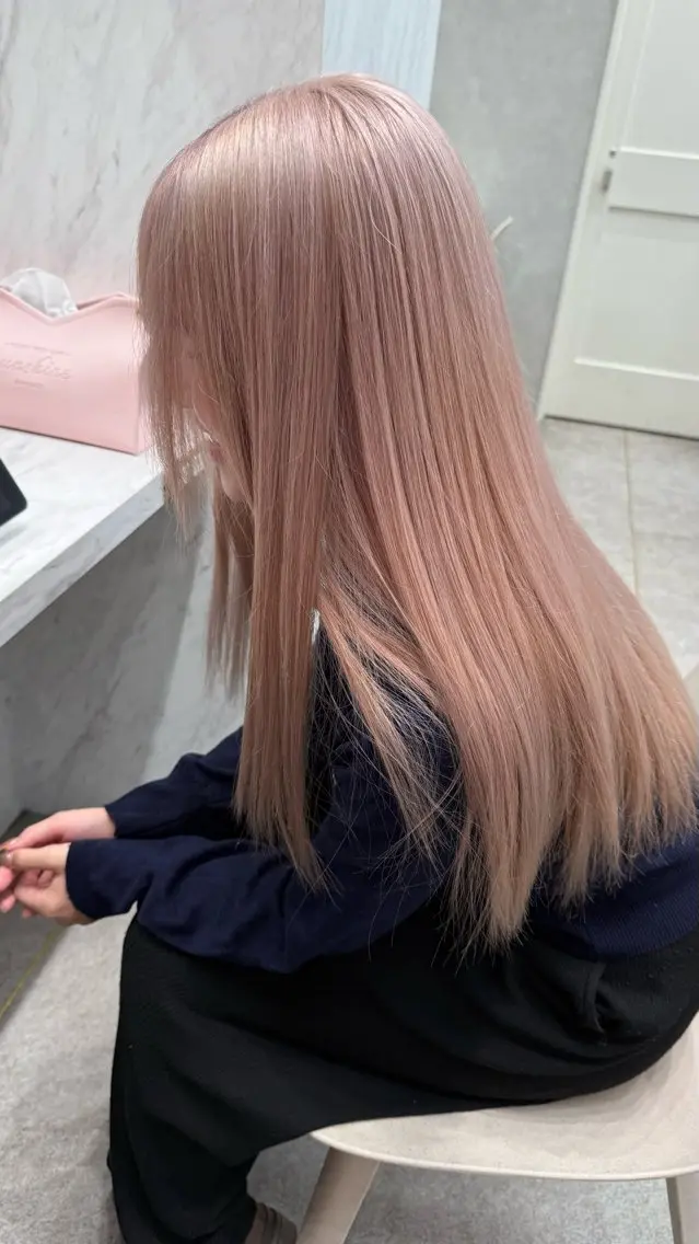 ロング カラー ヘアカラー トリートメント ヘッドスパ ヘアセット レイヤーダブルカラー KYONのヘアスタイル