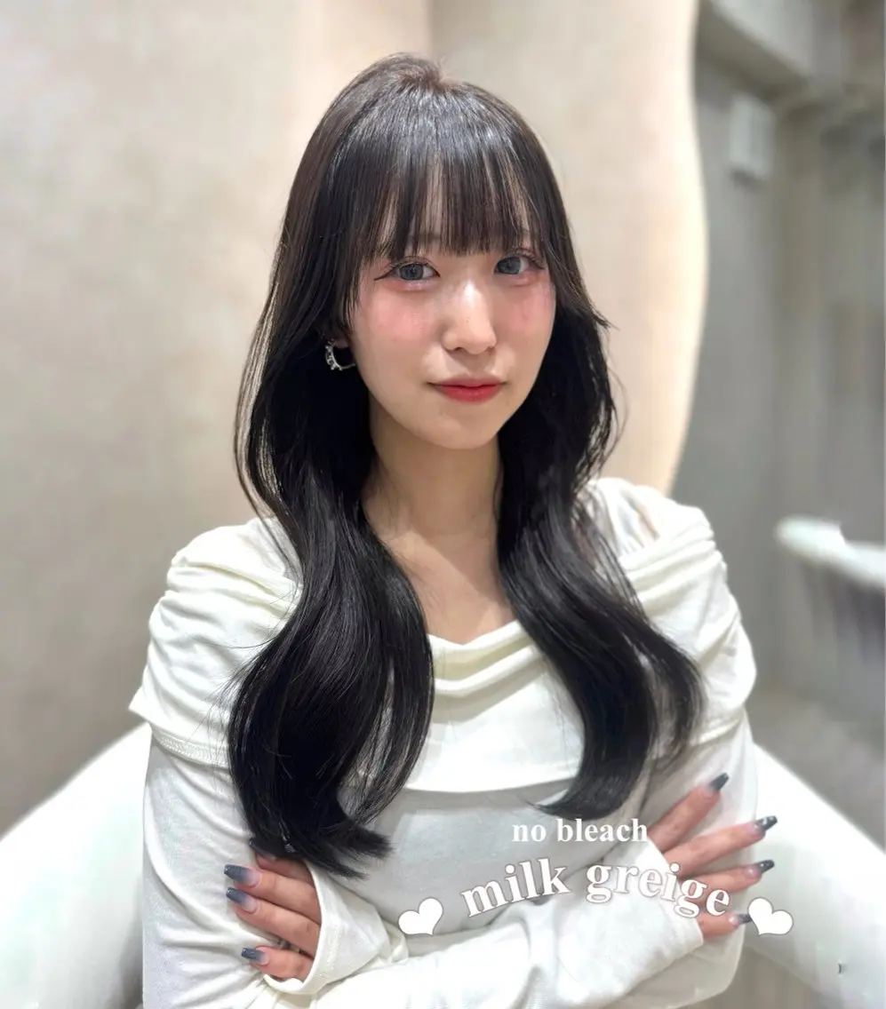 🫧お出かけ前に🫧💖韓国風コテ巻き仕上げ💖ヨシンモリ/くびれ巻き/ストレートヘアの写真