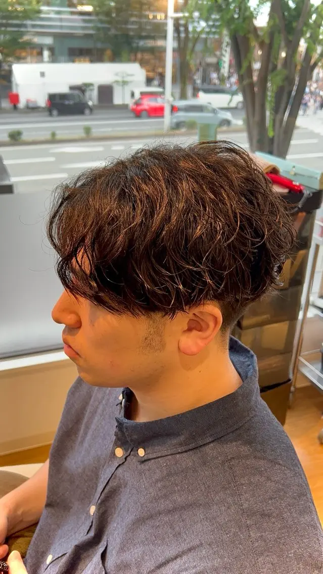 パーマ メンズ メンズパーマ 波巻きパーマ スパイラルパーマ カット パーマ Lenahc かめ/ メンズカット/パーマのヘアスタイル