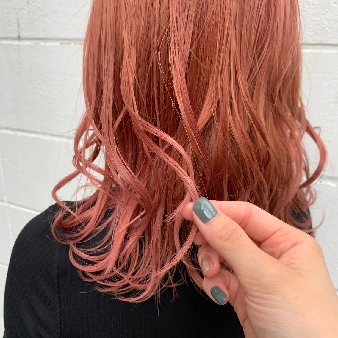カラー ブリーチ ピンクカラー ヘアカラー トリートメント インナーカラー♡ Nanakoのヘアスタイル