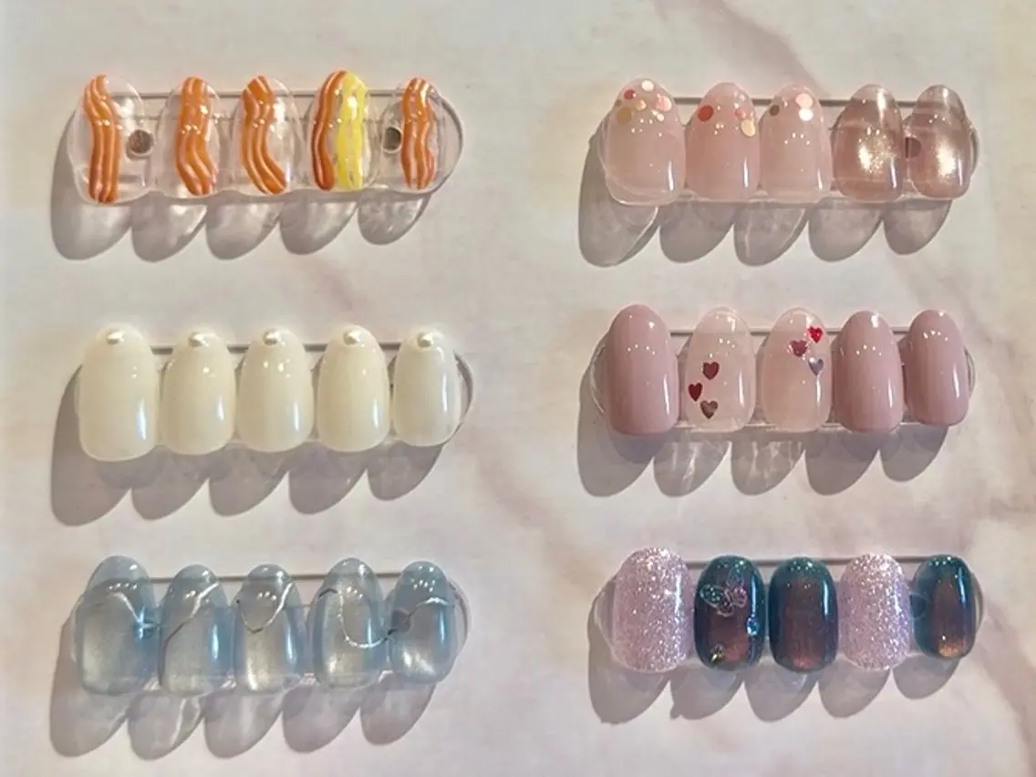 ネイル シンプルネイル ハンドケア ネイルスクール生🎀 Yuriのネイルデザイン