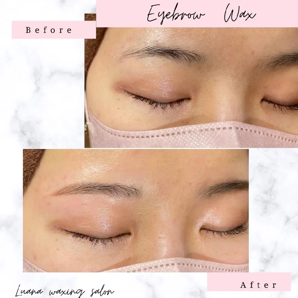 アイブロウ 眉毛ワックス脱毛 Luana wax 🐚根本のエステ・リラクイメージ