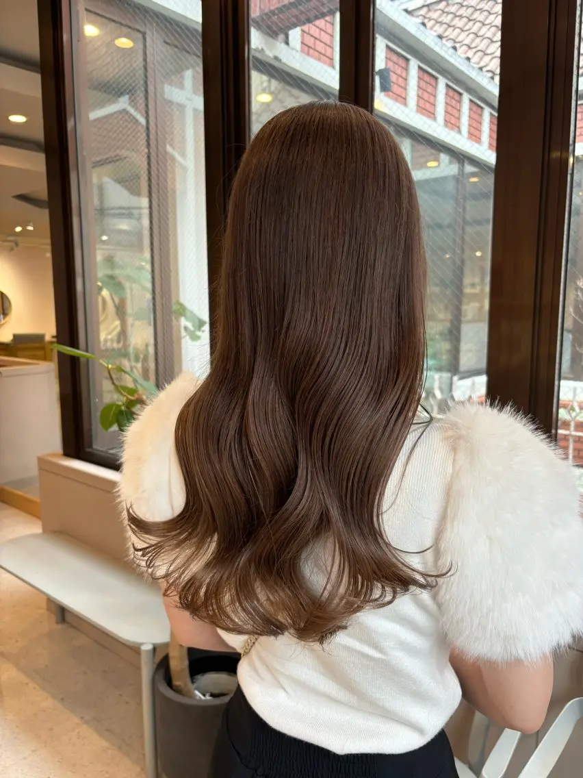 【ツヤサラに💖】ワンカラー+オートクチュールヘアエステ+ブローの写真