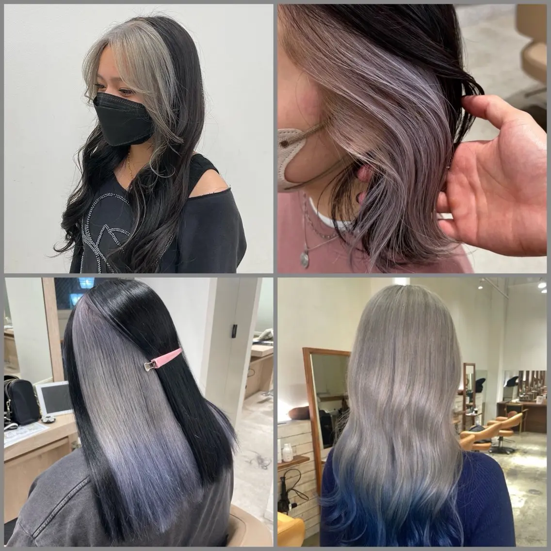 ロング カラー ヘアアレンジ デザインカラー グラデーションカラー カット ヘアカラー トリートメント EARTH菊名店👾 ひらのすぐるのヘアスタイル
