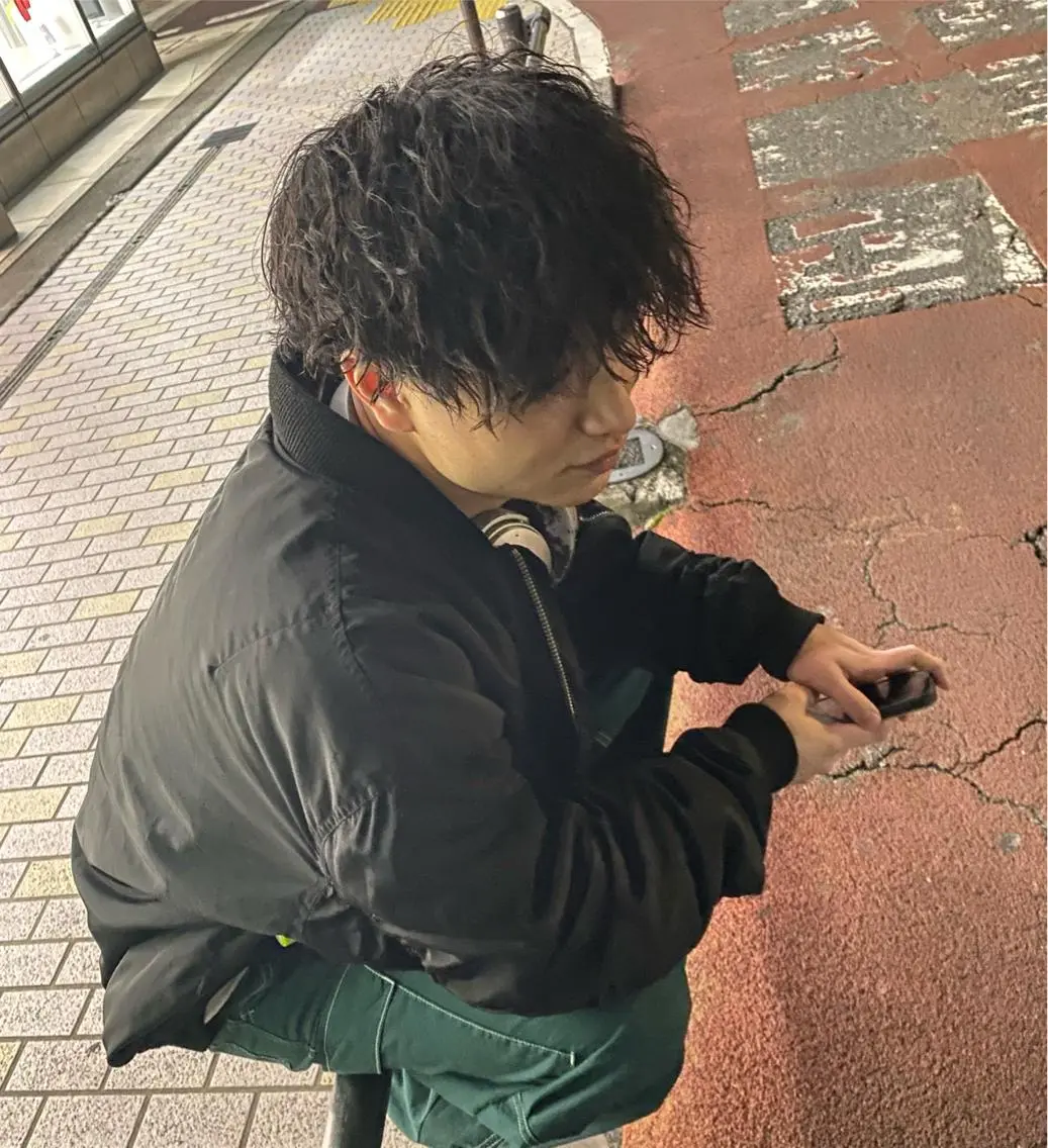 パーマ メンズ メンズパーマ 波巻きパーマ スパイラルパーマ カット パーマ シャドウパーマ/ 波巻パーマYu-Kiのヘアスタイル