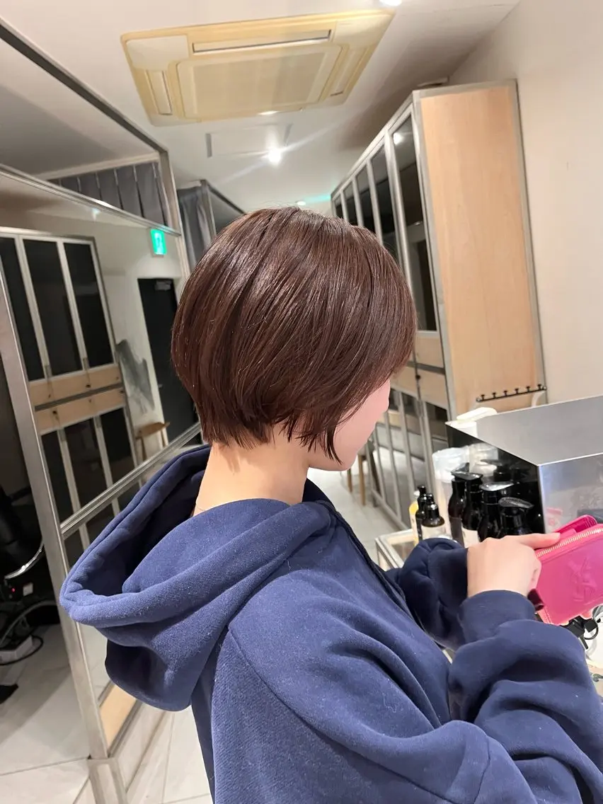 ショート カラー ショートヘア 🎀艶モテカラー🎀 彩季のヘアスタイル
