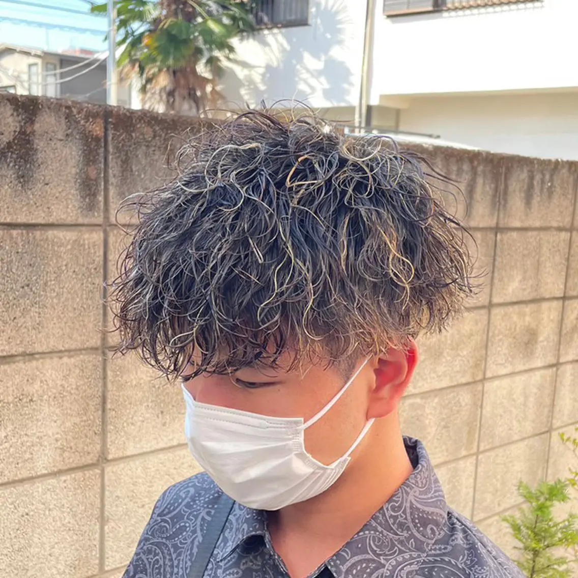 カラー パーマ メンズ men's特化 値段以上の仕上がりにのヘアスタイル