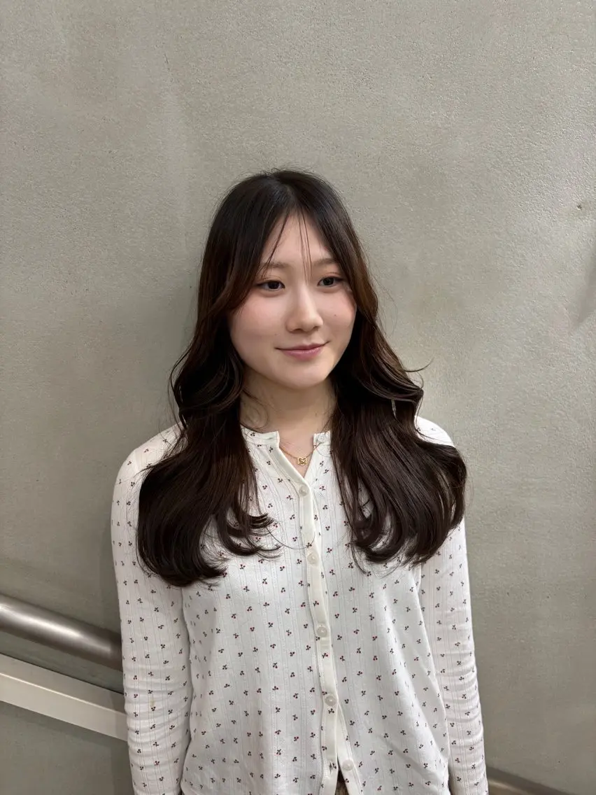 ロング カラー 顔まわりレイヤー 顔周りカット レイヤーカット カット ヘアカラー トリートメント Keina/レイヤー /髪質改善🍀のヘアスタイル