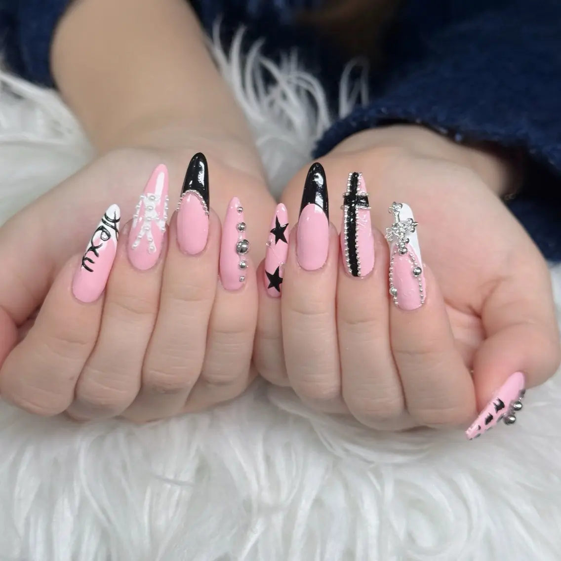 ネイル フットネイル フレンチネイル グラデーション 韓国ネイル ロングネイル ハンドネイル Hani Nail Salonのネイルデザイン