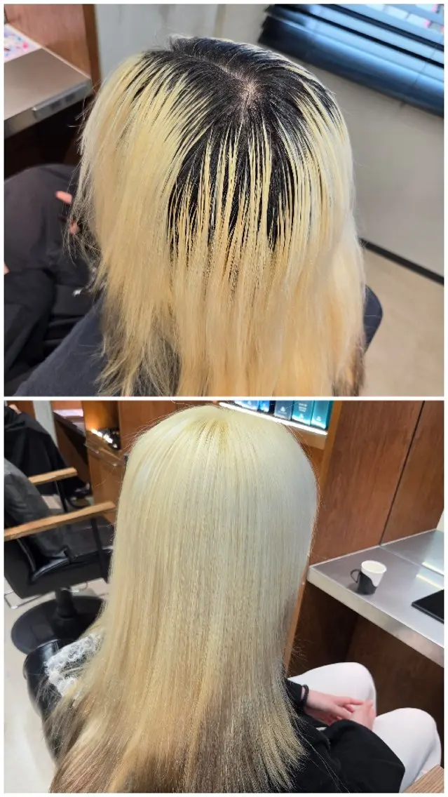 ロング カラー ブリーチ カット ヘアカラー 傷ませないブリーチ 美容師🎉内山のヘアスタイル