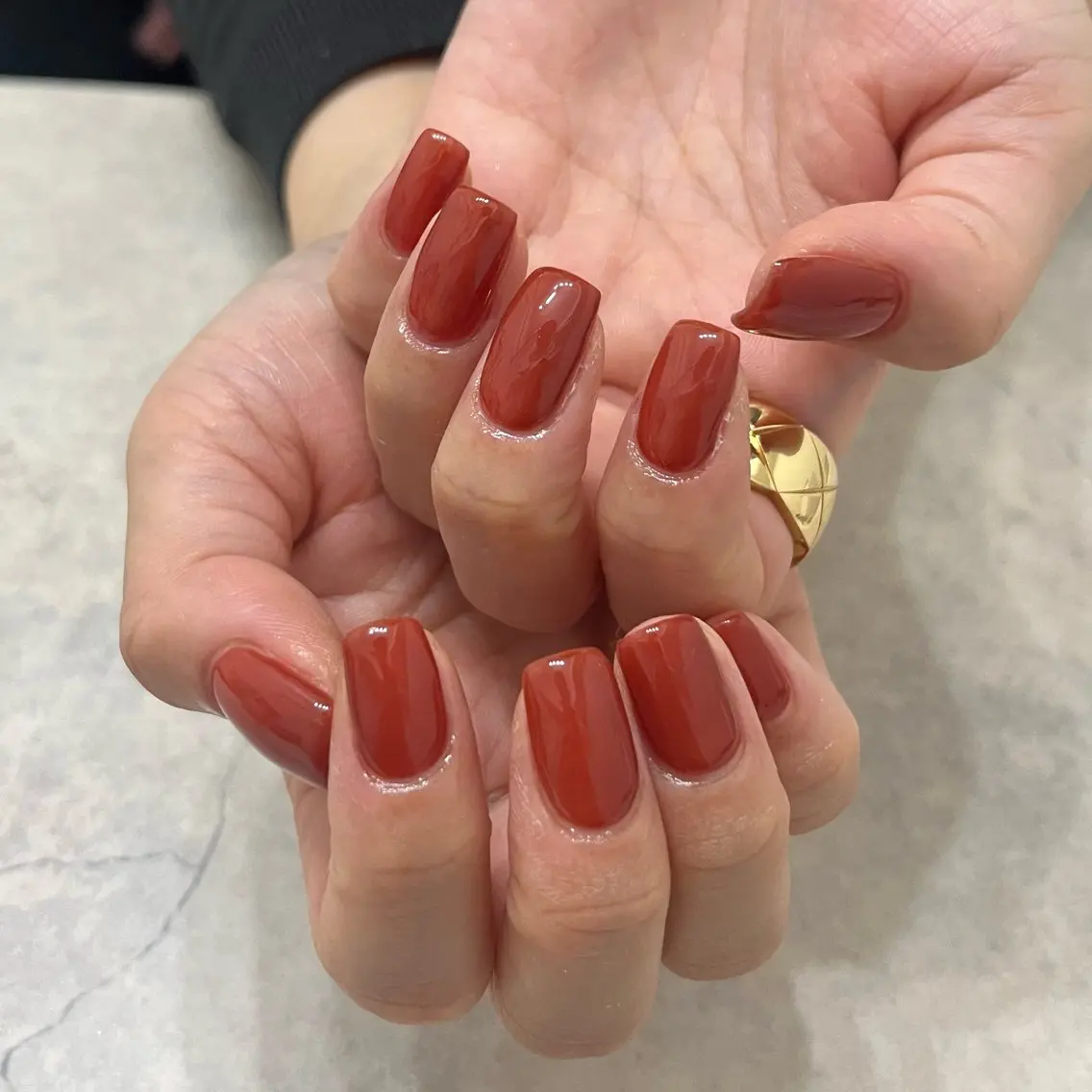 ネイル グリーン ハンドネイル vegh. nail/阿波座のネイルデザイン