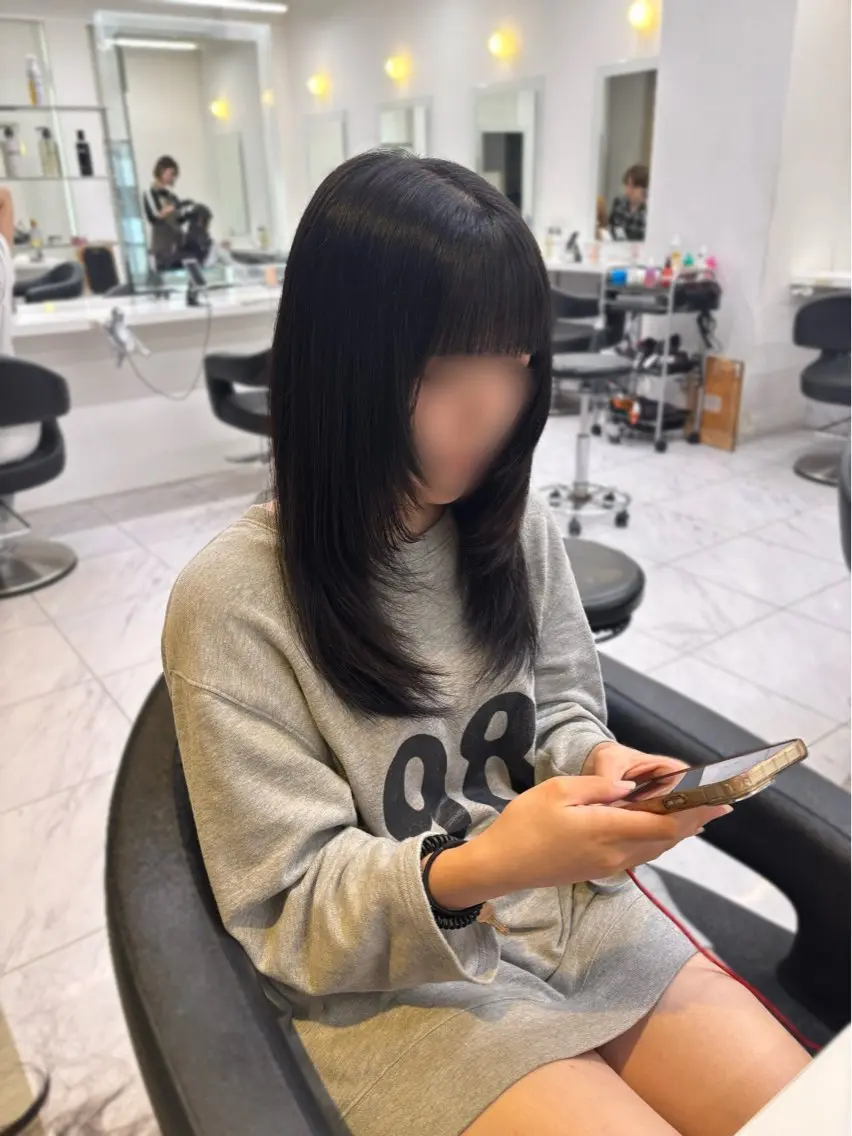 ロング カラー カット ヘアカラー トリートメント ヘッドスパ y2k✩︎⡱ハッシュ レイヤー/ブラウンのヘアスタイル