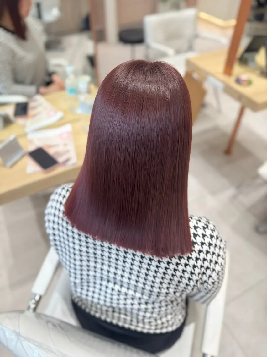 セミロング 京都河原町 髪質改善🌛‧˚花綸のヘアスタイル