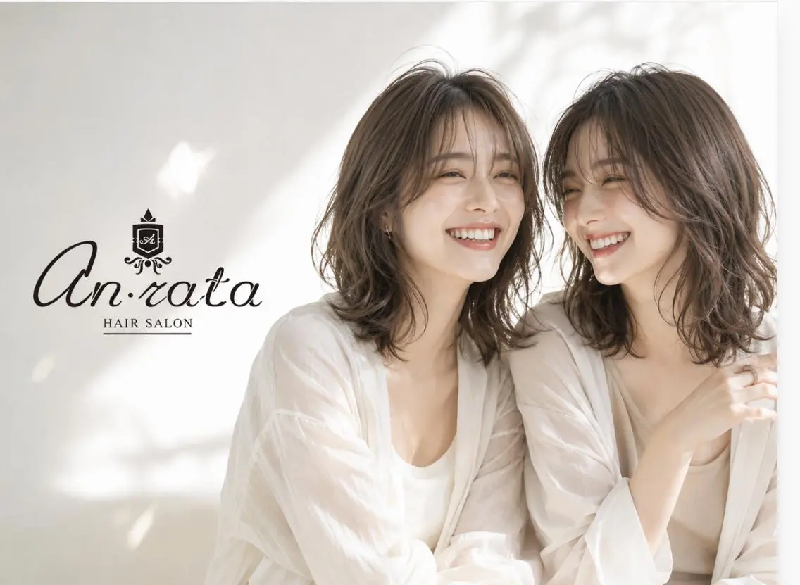 ミディアム カット ヘアカラー an・rata/ プチプラ/和歌山市駅のヘアスタイル