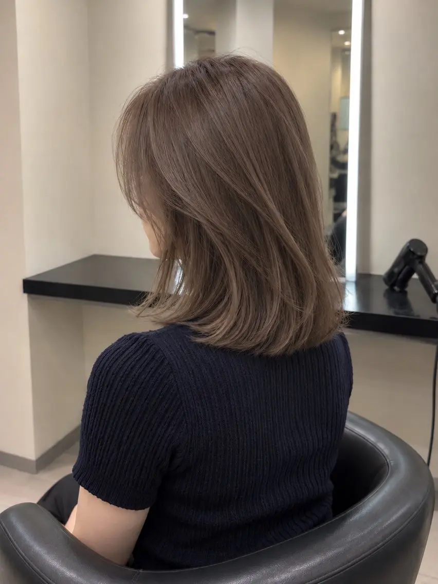 ミディアム カラー ブラウンカラー トリートメント 🌈ウルトワ水素 髪質改善naru🌈のヘアスタイル