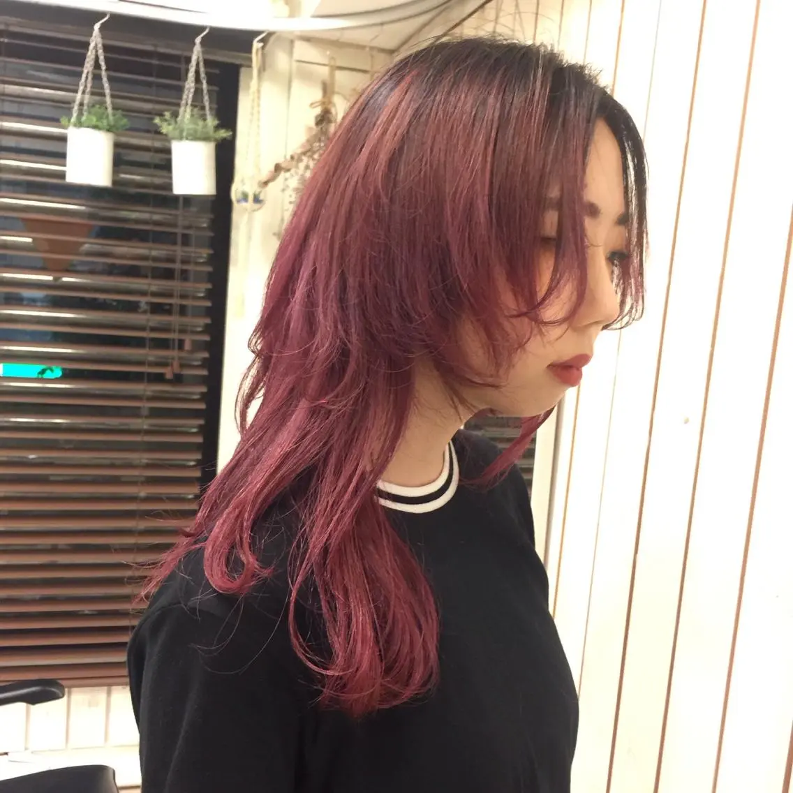 ロング カラー ブリーチ/ウルフ特化 渋谷カルチャー交差点のヘアスタイル