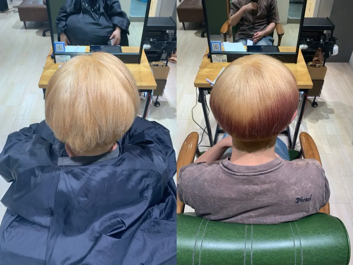 ショート カラー ピンクカラー パラッチ MIKAのヘアスタイル
