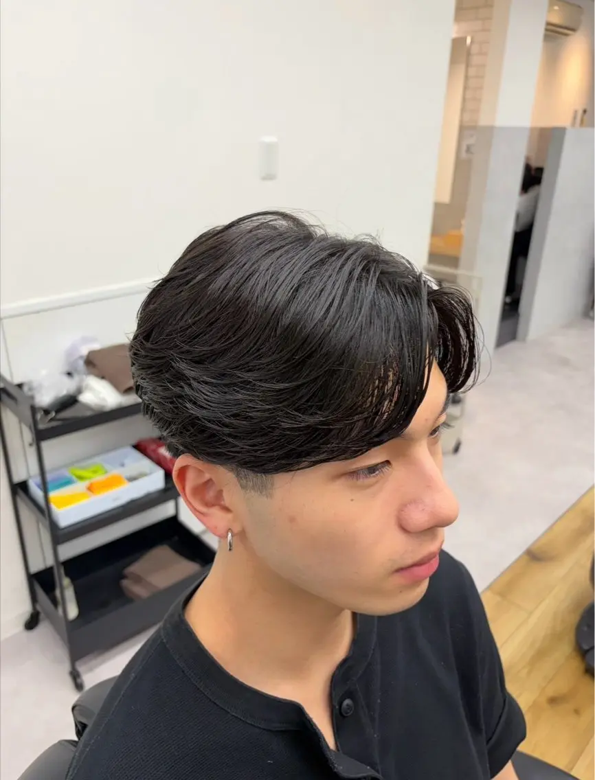 ショート パーマ メンズ フェザーパーマ メンズパーマ カット パーマ メンズ特化・フェザー パーマ コウタロウのヘアスタイル