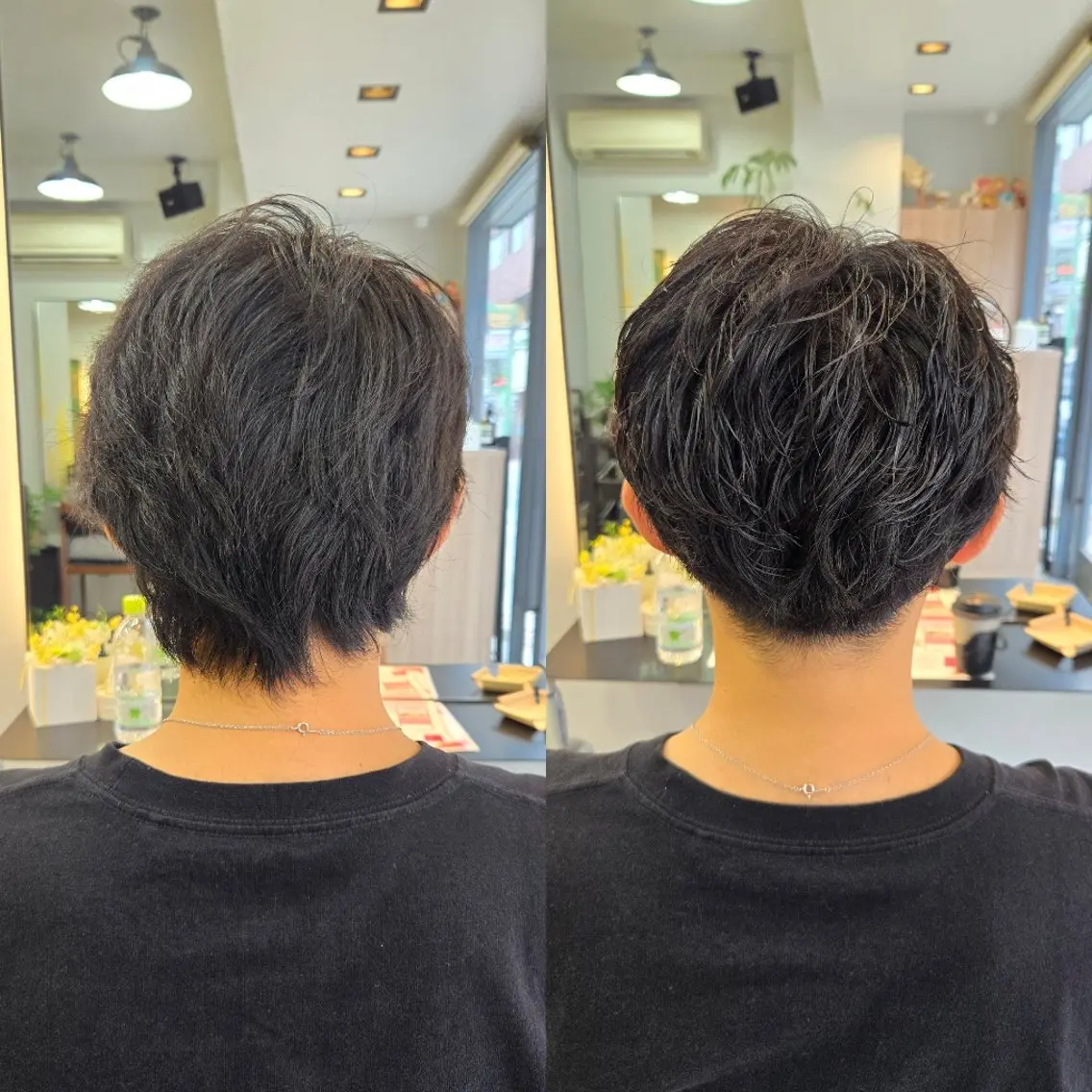 パーマ メンズ ショート カット パーマ 野村 果音(カノン)のヘアスタイル