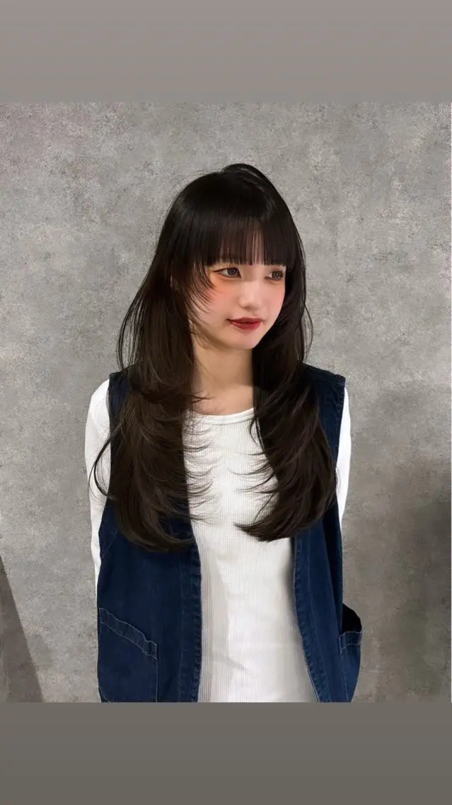 ロング カラー ヘアカラー 紅都🫧水光カラー ブラウンベージュ🫧のヘアスタイル
