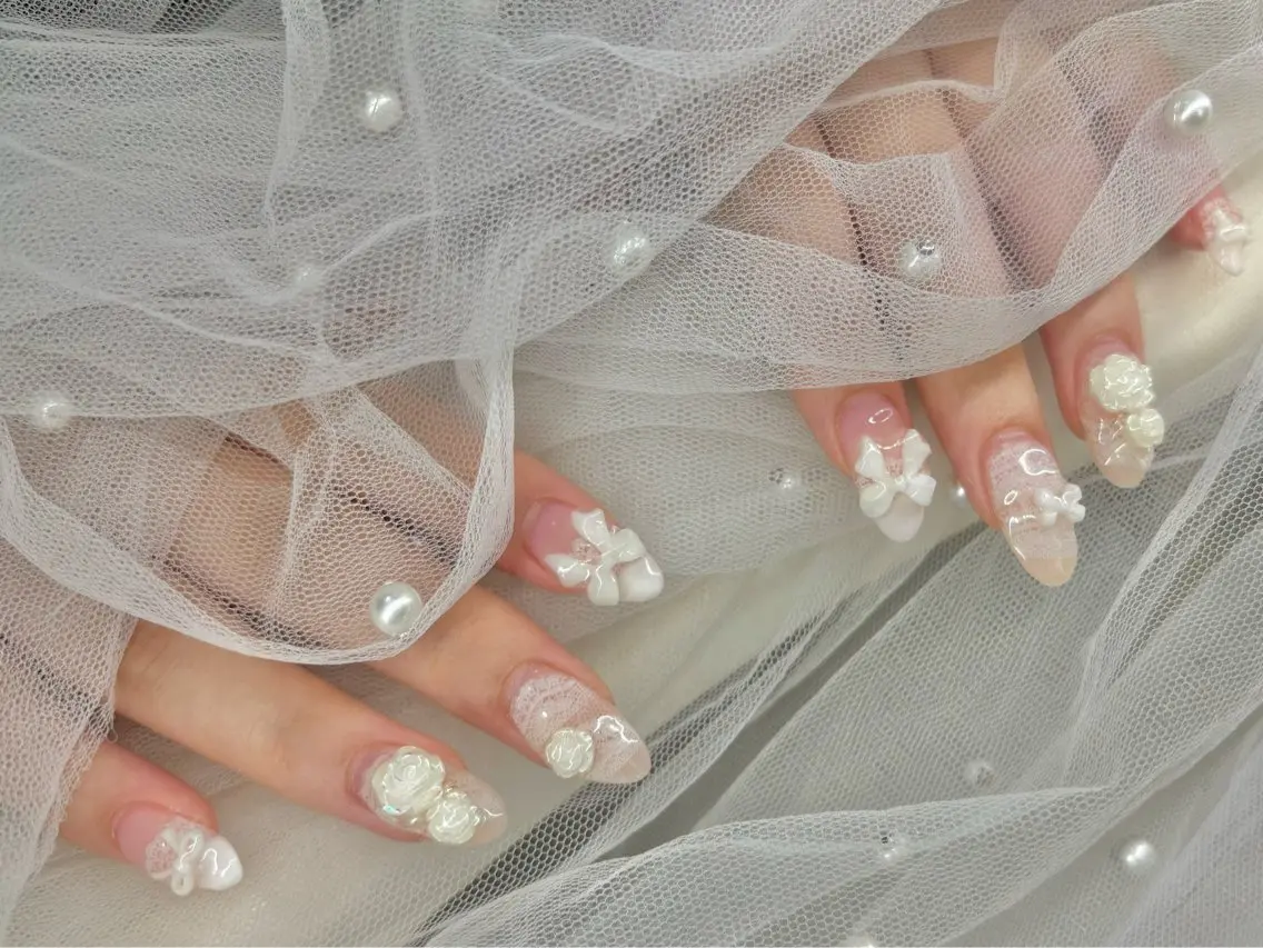 ネイル レース 持ち込み 長さ出し専門HALE NAIL さとうのネイルデザイン
