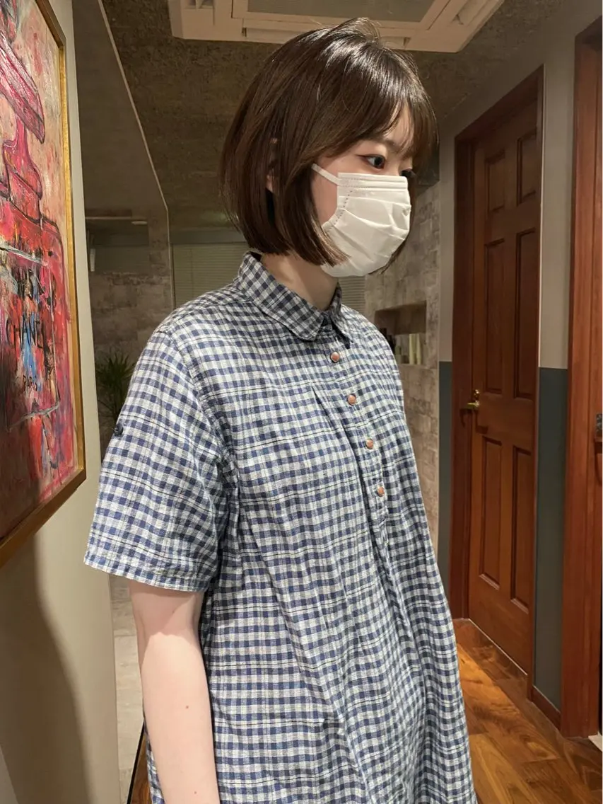 ショート カラー パーマ 似合わせカット カット ヘアカラー 縮毛矯正 トリートメント mai / linoah˚✧のヘアスタイル