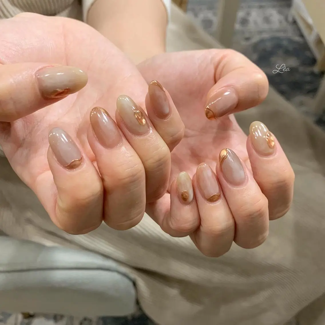 ネイル ジェルネイル パラジェル Léa nailのネイルデザイン