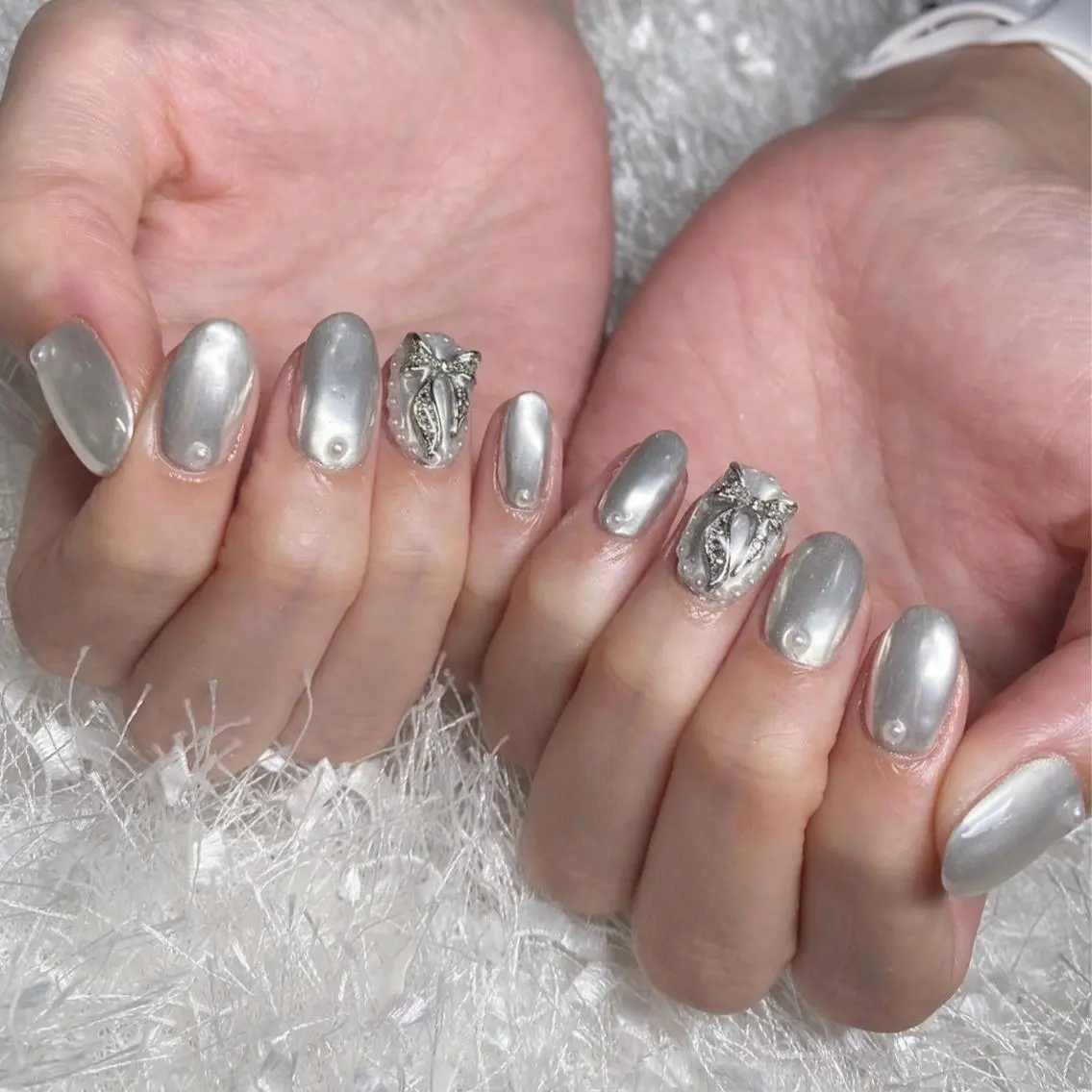 ネイル 長さ出し フレンチネイル ジェルネイル グラデーション 韓国ネイル ハンドネイル Nail&eye Belire 新宿のネイルデザイン