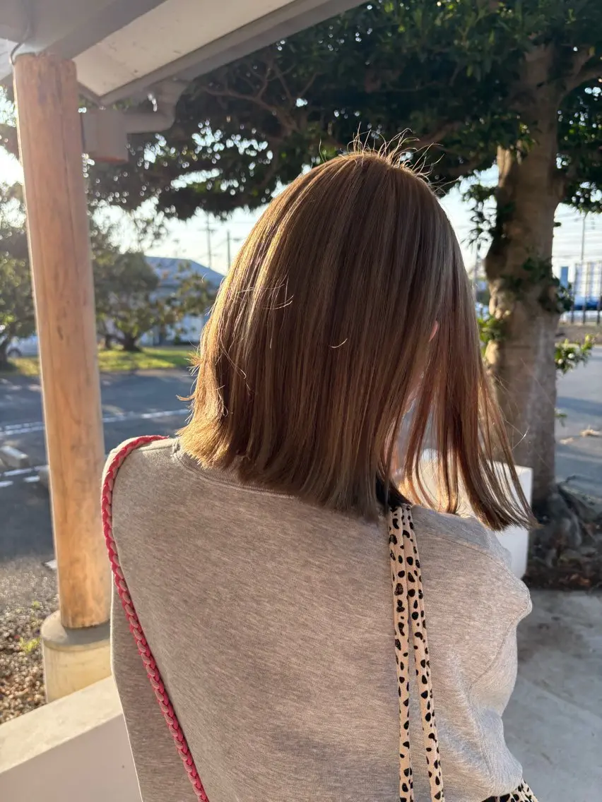 カラー ヘアカラー ルプラボウ すぎやまみほのヘアスタイル