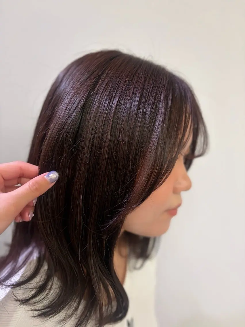 カラー ブラウンカラー ヘアカラー 🌿‬透明感カラー| 髪質改善|ゆーね🐹のヘアスタイル
