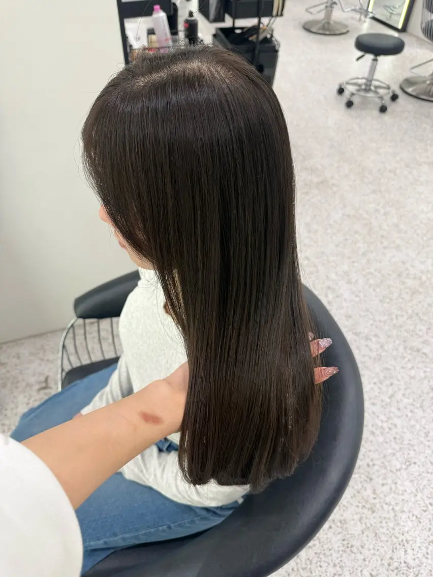 ロング カラー ヘアカラー トリートメント 透明感カラー/アレン ジ/misaki🎀のヘアスタイル
