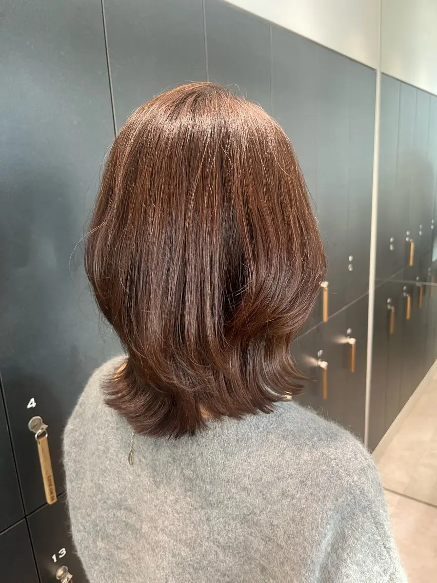 ミディアム しょうき｜韓国レイ ヤーハッシュカットのヘアスタイル