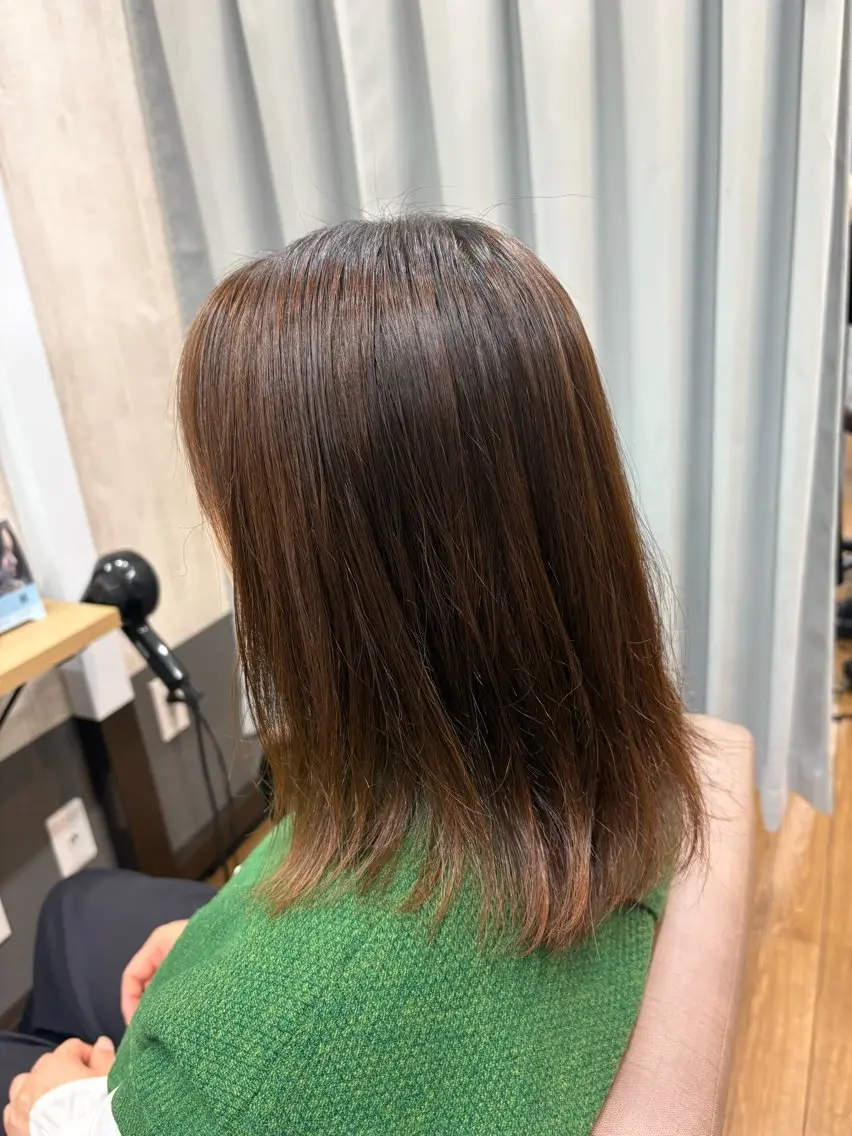 セミロング パーマ 髪質改善 縮毛矯正 カット 縮毛矯正 トリートメント TELA HAIR 幕張本郷店　千尋のヘアスタイル