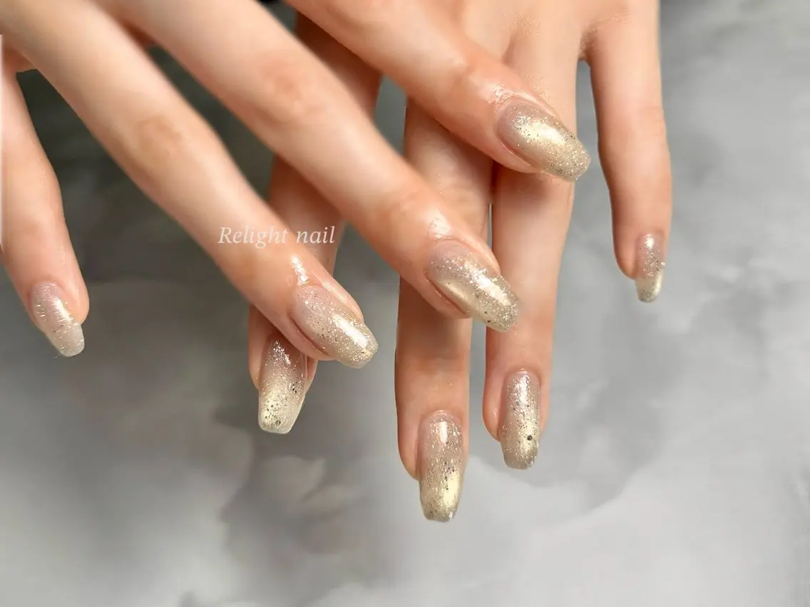 ネイル フラッシュネイル フラッシュマグ Relight RIEのネイルデザイン